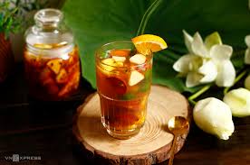 trà hoa quả giải khát